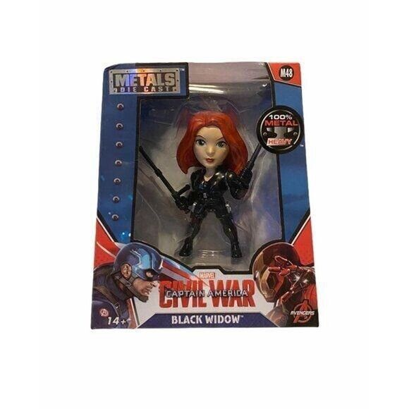 Jada Toys Other - 2016 Marvel Civil War Black Widow Metals Die Cast 4-inch Figurine by Jada Toys